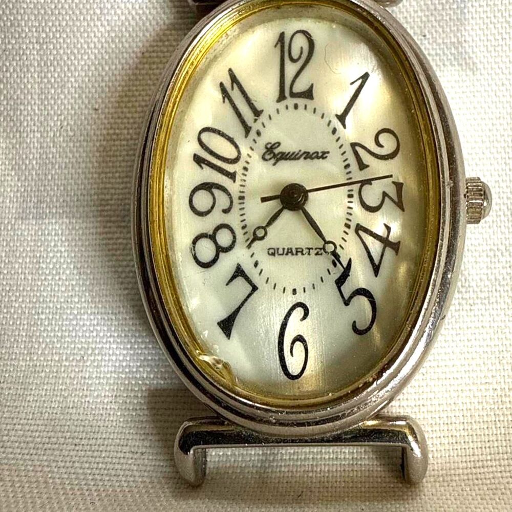 Vintage Equinox Watch With New Battery Women's Silver and Gold Watch